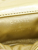 Chanel Spring 2008 Gold Quilted Ankle Bag Accessory arcadeshops.com