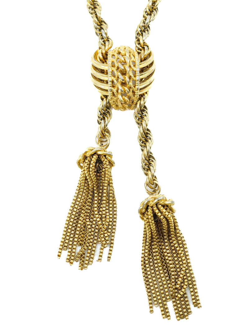 Schiaparelli Rope Chain Tassel Necklace Accessory arcadeshops.com