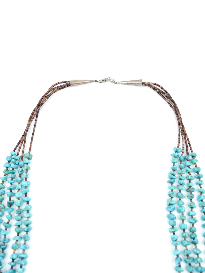 Multistrand Turquoise Stone Necklace Accessory arcadeshops.com