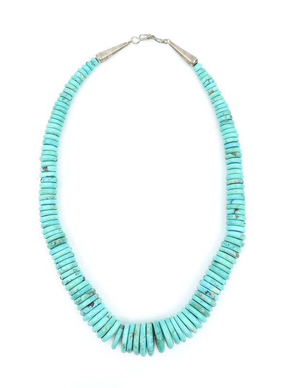 Turquoise Graduated Stone Necklace Accessory arcadeshops.com