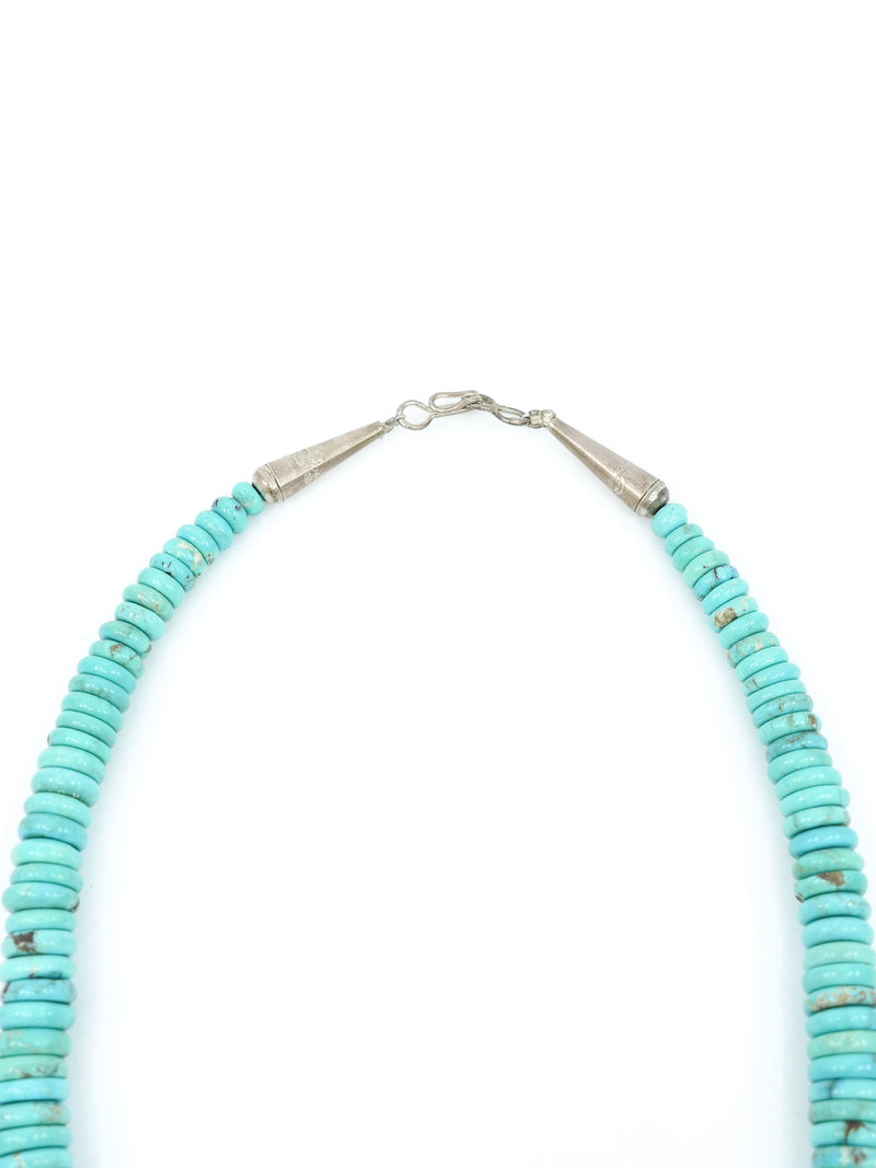Turquoise Graduated Stone Necklace Accessory arcadeshops.com