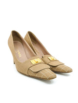 Chanel Tweed Checked Toe Loafer Heels, 37.5 Accessory arcadeshops.com