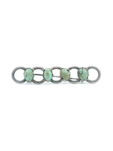 Turquoise Studded Chain Brooch Accessory arcadeshops.com