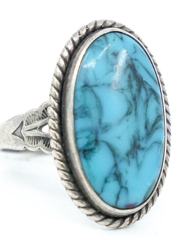 Turquoise Oval Ring Accessory arcadeshops.com