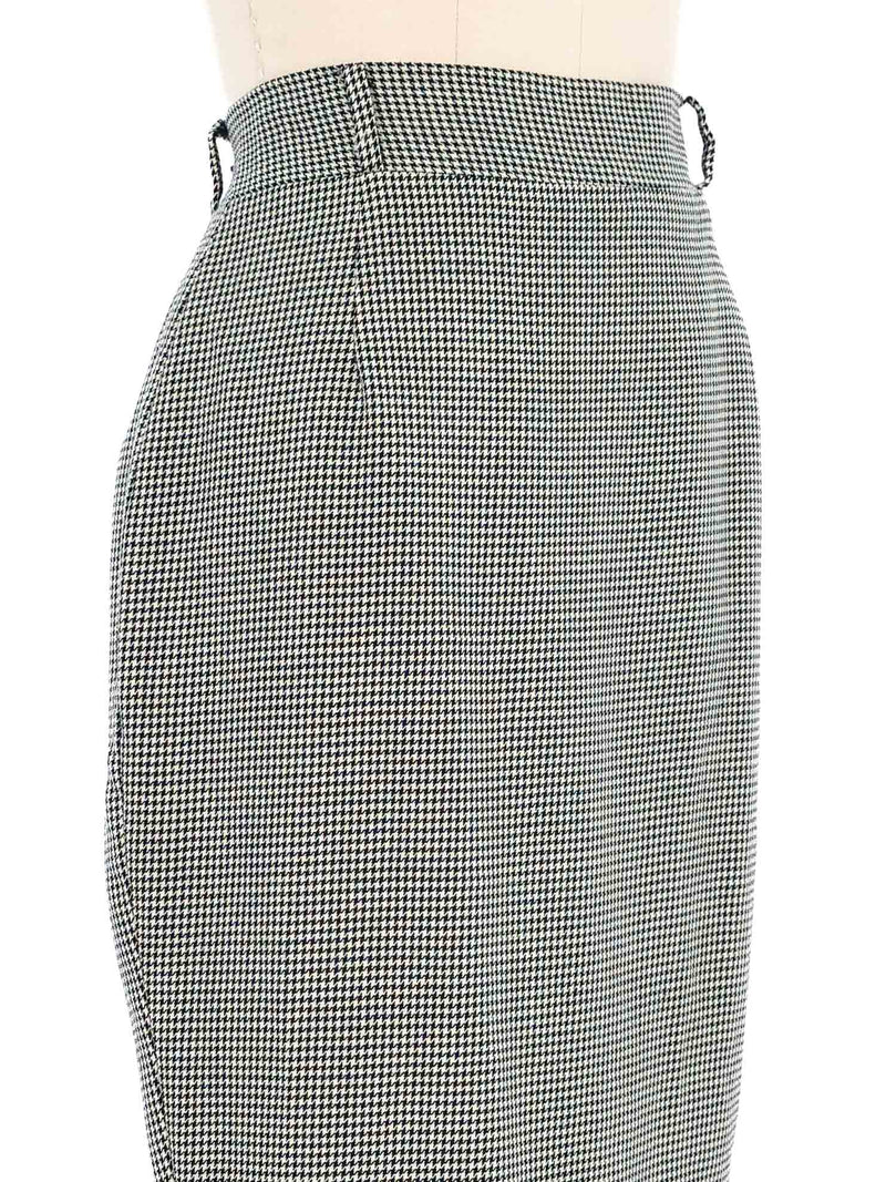 Norma Kamali Houndstooth Pencil Skirt Bottom arcadeshops.com
