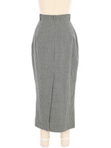 Norma Kamali Houndstooth Pencil Skirt Bottom arcadeshops.com