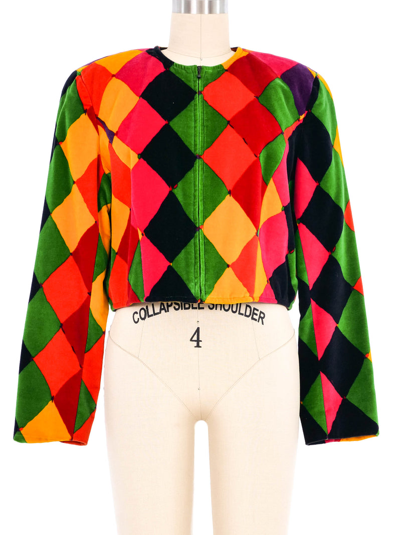 Ungaro Harlequin Velvet Jacket Jacket arcadeshops.com
