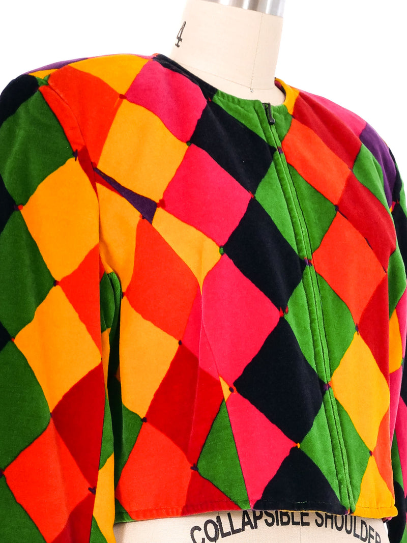 Ungaro Harlequin Velvet Jacket Jacket arcadeshops.com