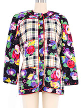 Ungaro Quilted Floral And Tweed Jacket Jacket arcadeshops.com