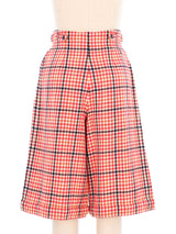 Escada Wool Plaid Culottes Bottom arcadeshops.com