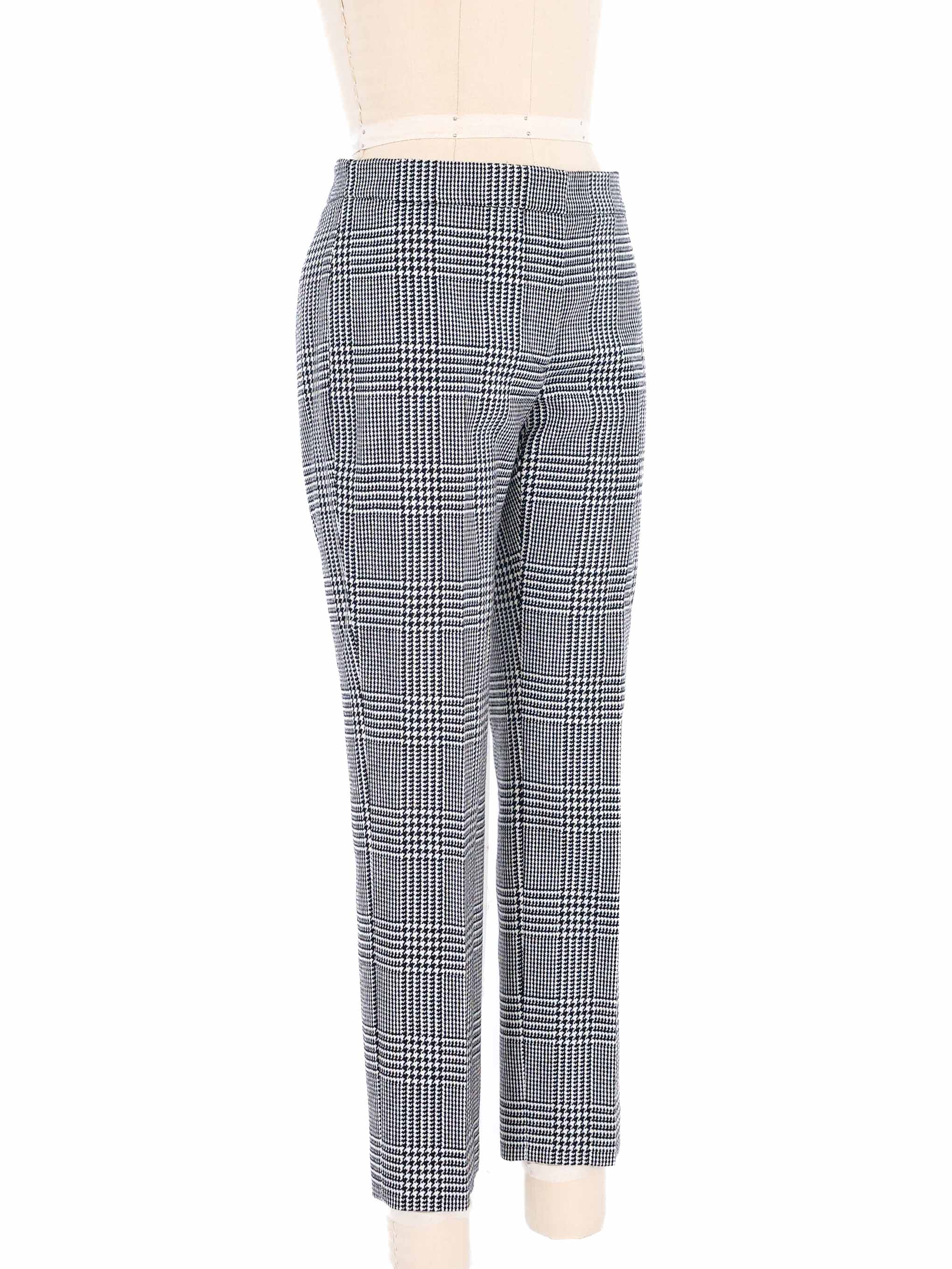 Alexander McQueen Checkered Houndstooth Trousers