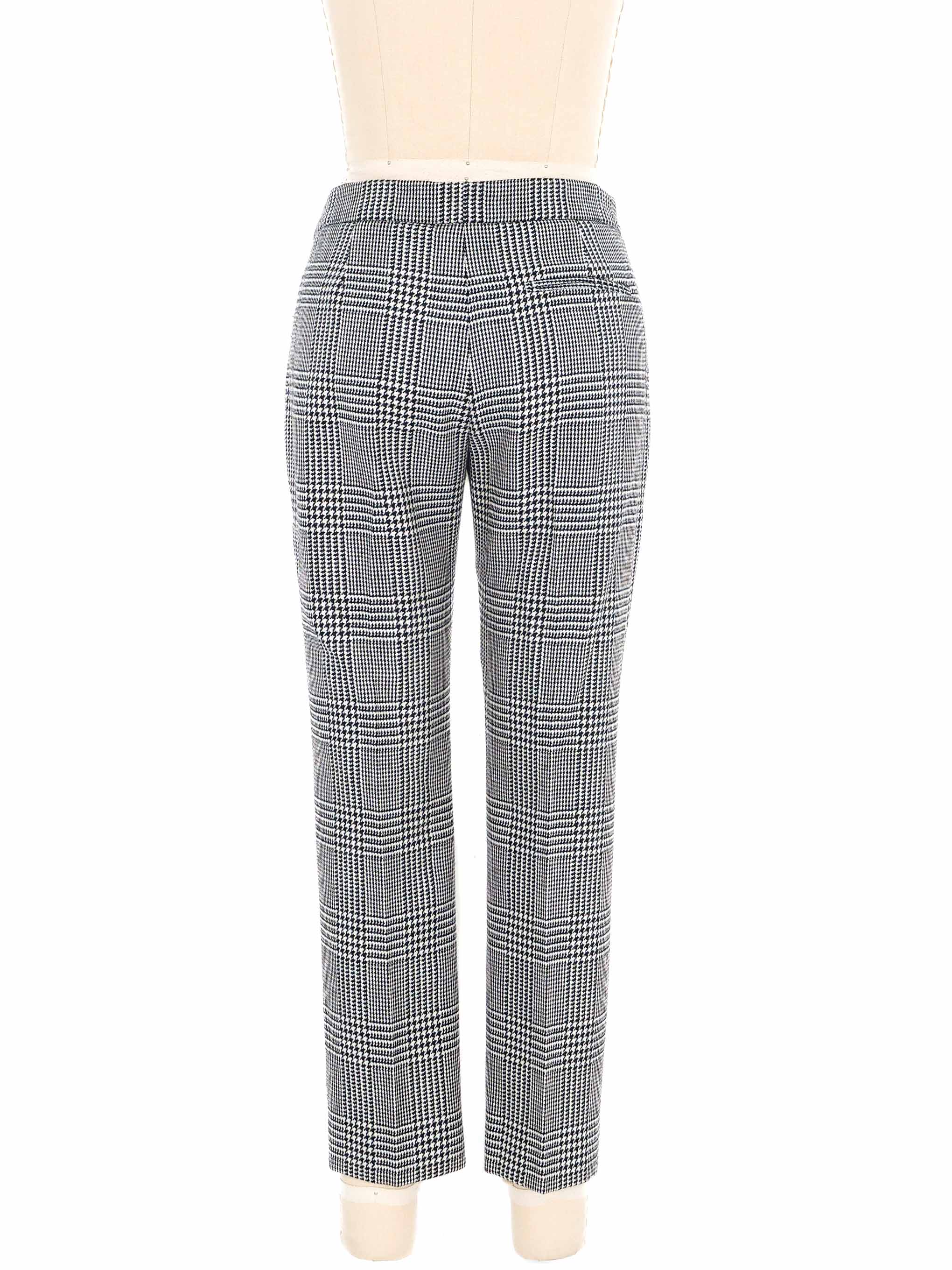 Alexander McQueen Checkered Houndstooth Trousers