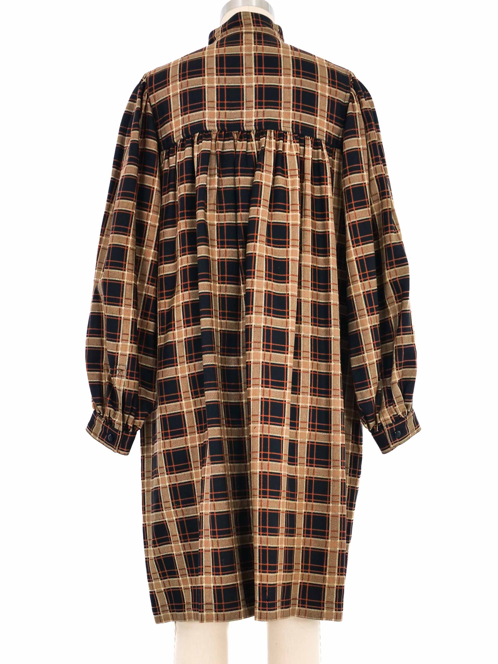 90s Yves Saint Laurent チェック柄 コート VINTAGE Yves Saint Laurent チェック柄ジャケット