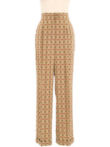 1990s Christian Lacroix Mixed Print Pant Suit Suit arcadeshops.com