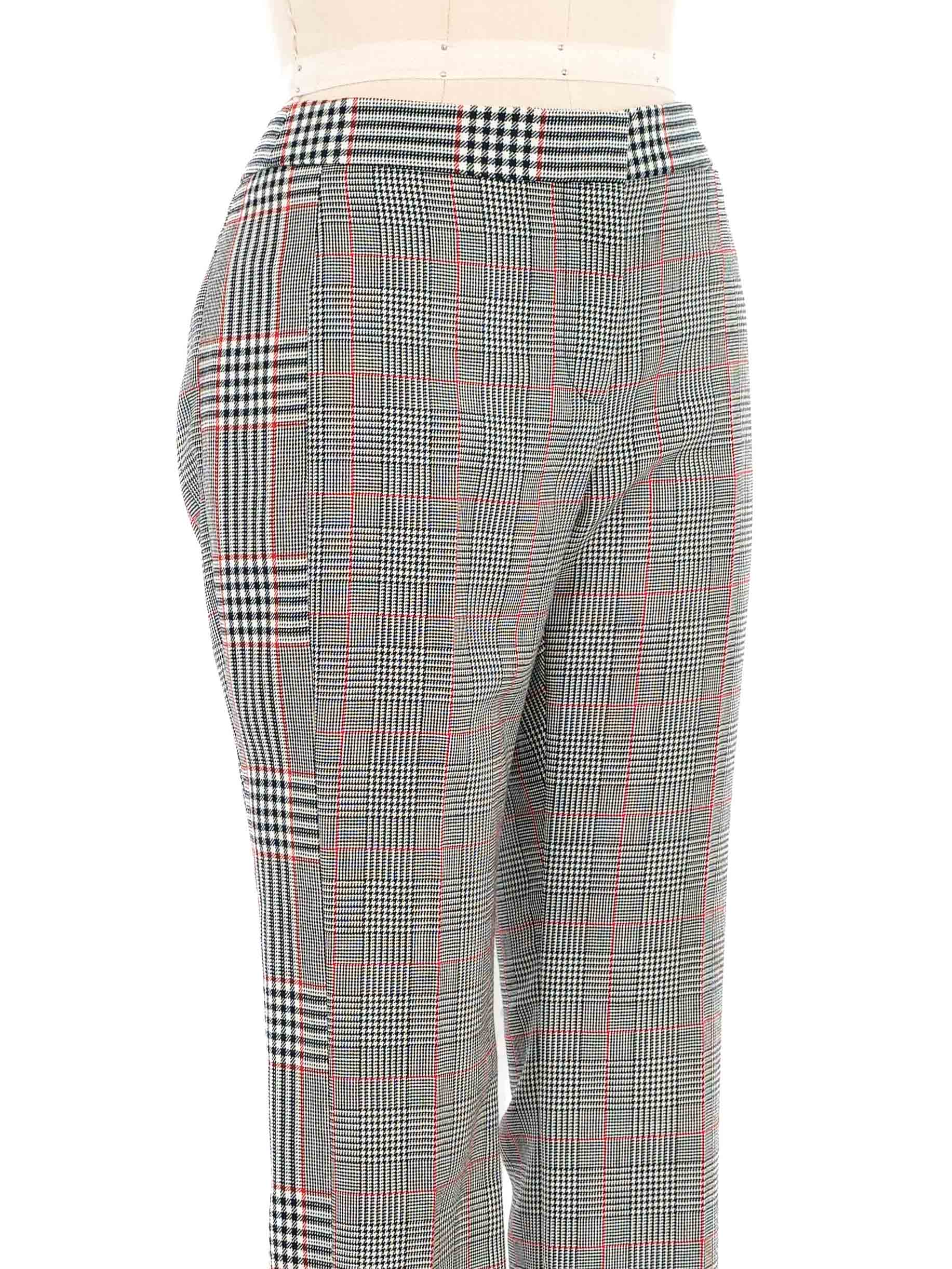 Male Spring Rolled Trousers Plaid Mid Waist Button Multi Pockets Casual Cropped  Pants Tie at Amazon Men's Clothing store