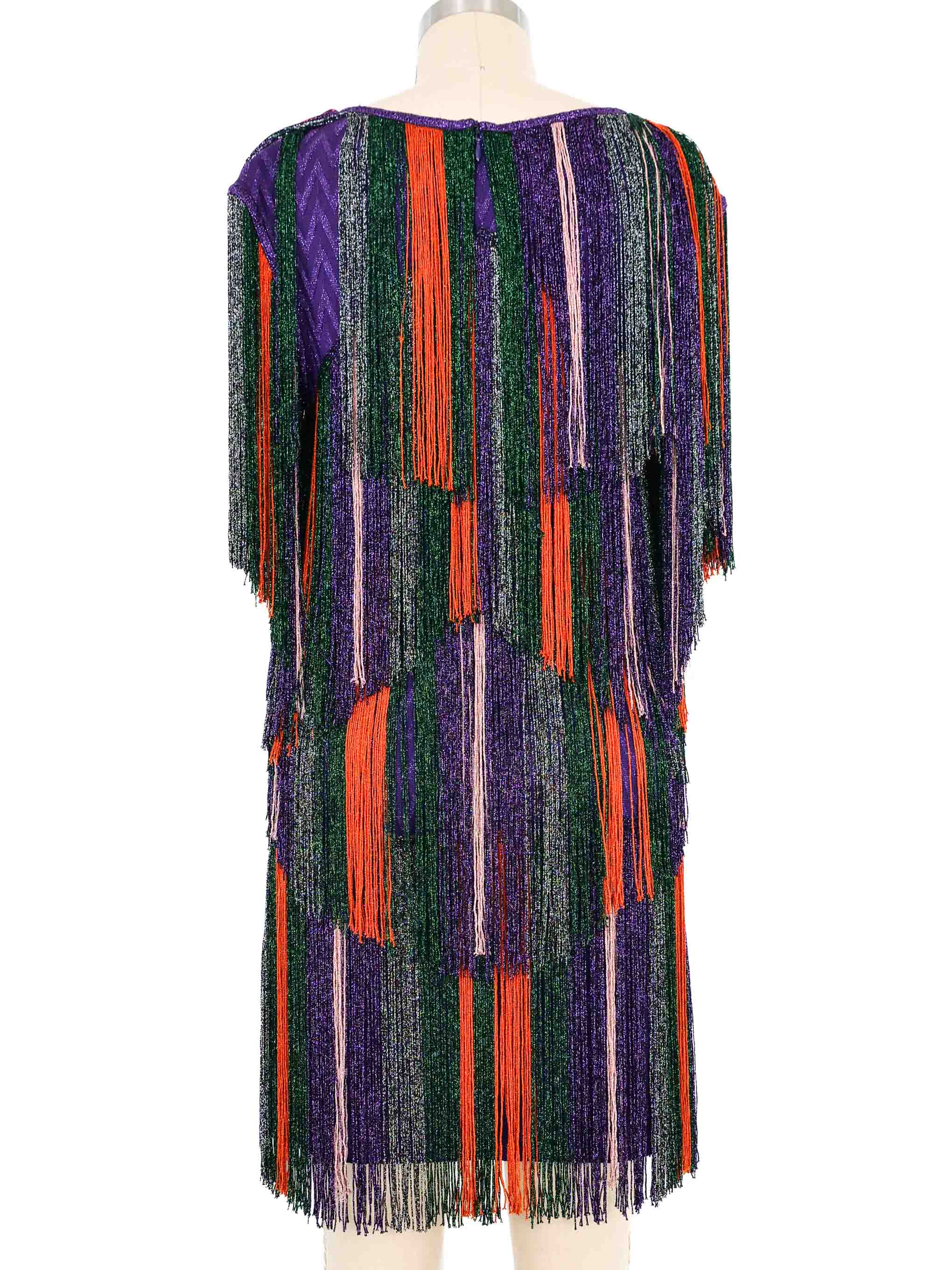 Missoni Metallic Fringed Mini Dress