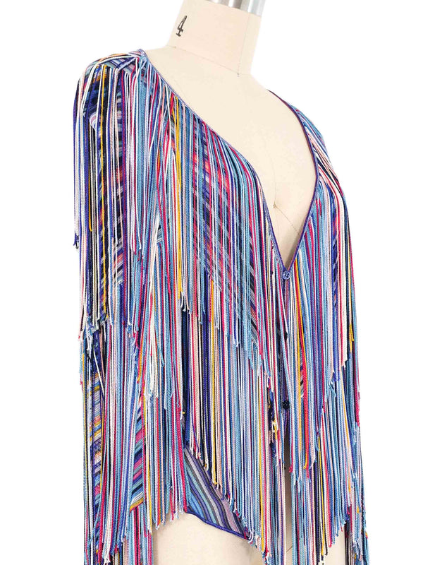 Missoni Rainbow Fringe Cardigan Jacket arcadeshops.com