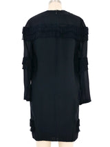 Chloe Fringe Chiffon Shift Dress Dress arcadeshops.com