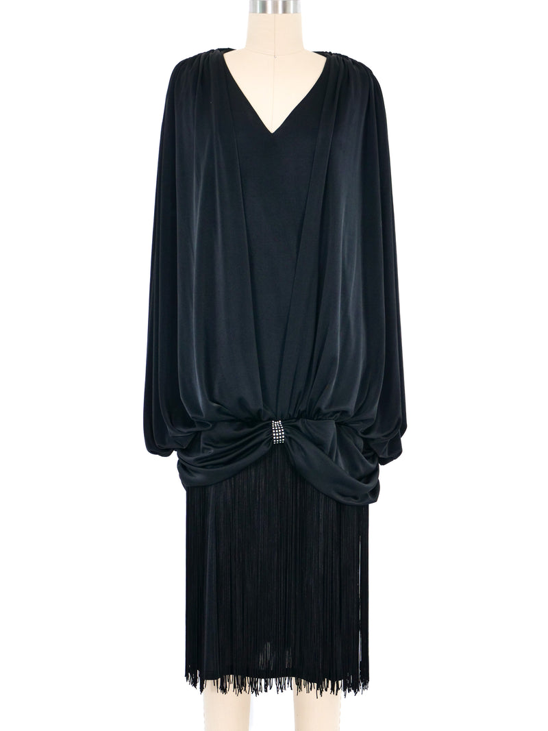 1980s Drop Waist Fringe Dress Dress arcadeshops.com