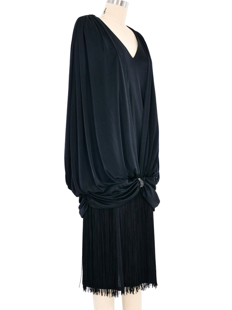 1980s Drop Waist Fringe Dress Dress arcadeshops.com
