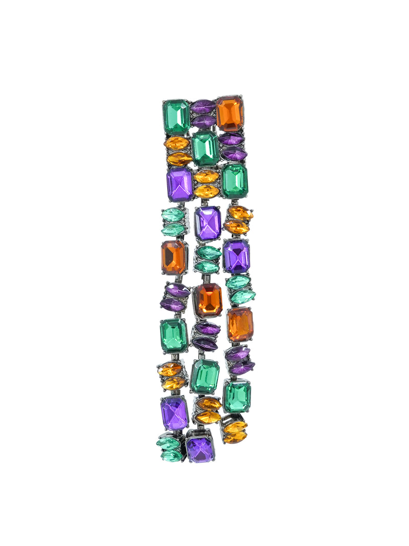 Jeweled Fringe Earrings Accessory arcadeshops.com