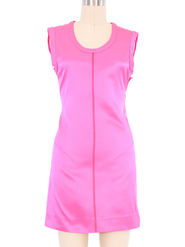2003 Prada Hot Pink Satin Mini Dress Dress arcadeshops.com