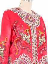 Chinese Embellished Silk Wedding Jacket Jacket arcadeshops.com