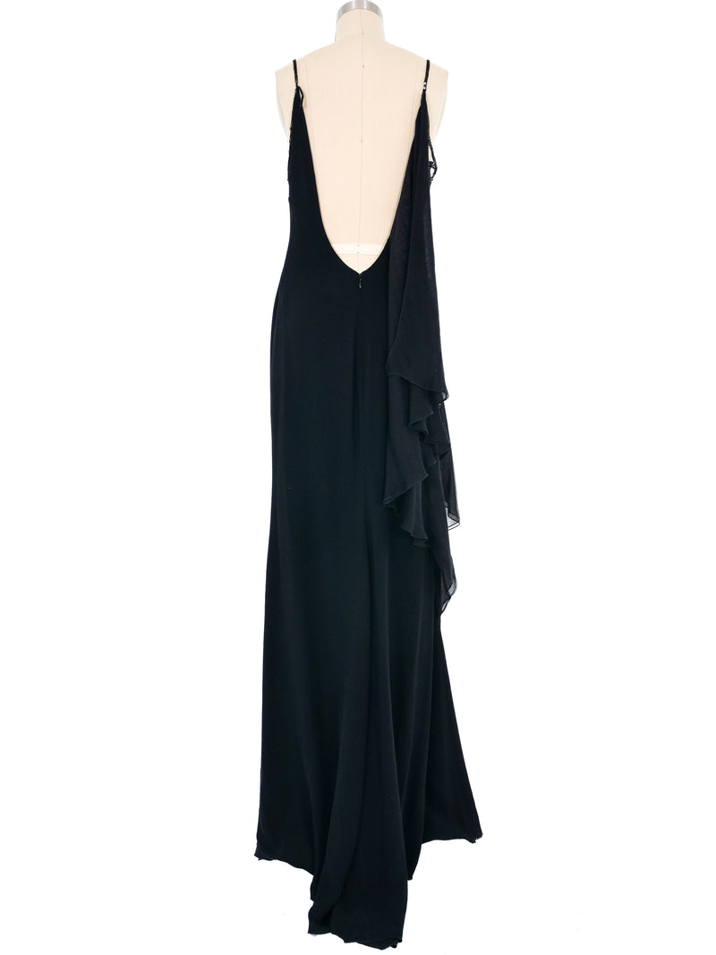 Valentino Sheer Panel Embellished Slip Dress Dress arcadeshops.com