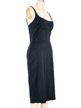 2000s Dolce And Gabbana Black Satin Slip Dress Dress arcadeshops.com