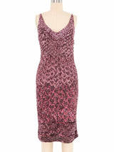 Badgley Mischka Mauve Sequin Mini Dress Dress arcadeshops.com