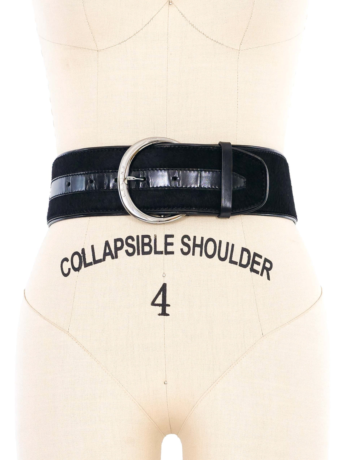 Pony wide belt​ My-Accessories-London-Brown-  main image 3