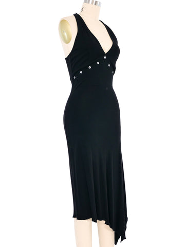 Mugler Grommet Trim Jersey Dress Mugler Grommet Trim Jersey Dress