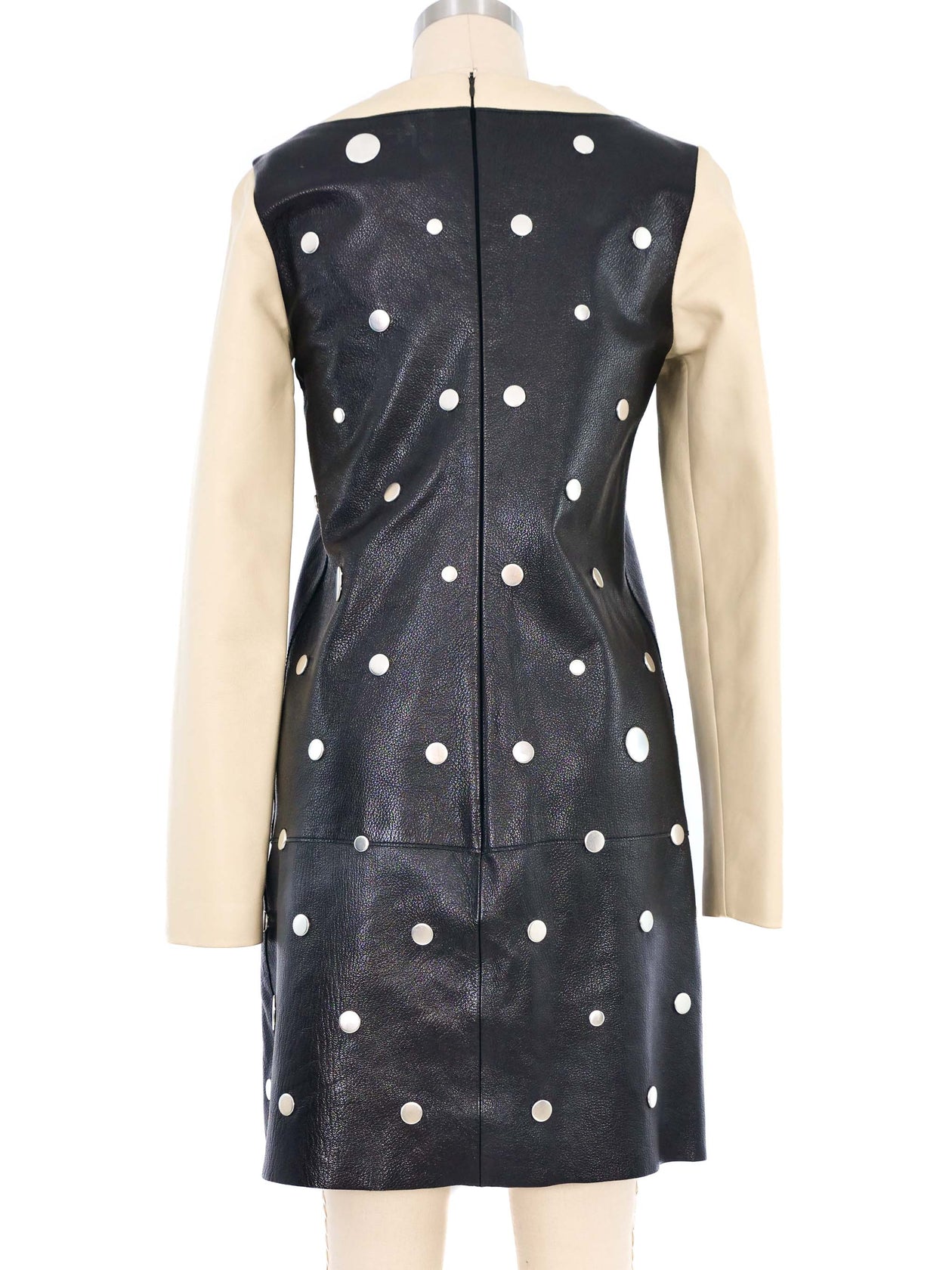 Calvin Klein Collection Studded Leather Dress
