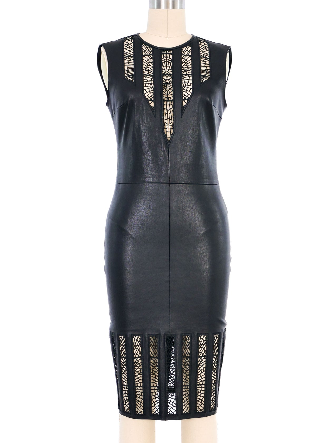 chinese dress ladies Jitrois Leather Cutout Dress