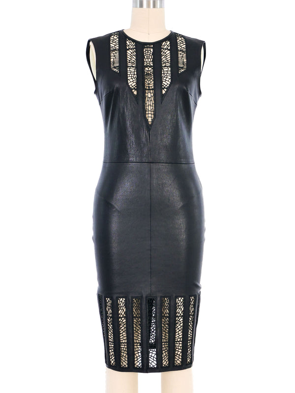 Jitrois Leather Cutout Dress Dress arcadeshops.com
