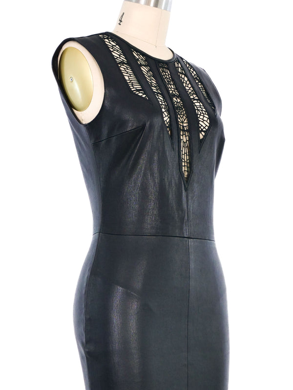 Jitrois Leather Cutout Dress Dress arcadeshops.com