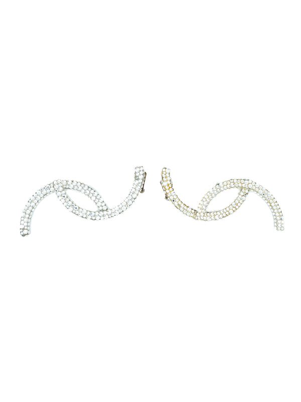 Richard Kerr Rhinestone Semi Circle Earrings Accessory arcadeshops.com