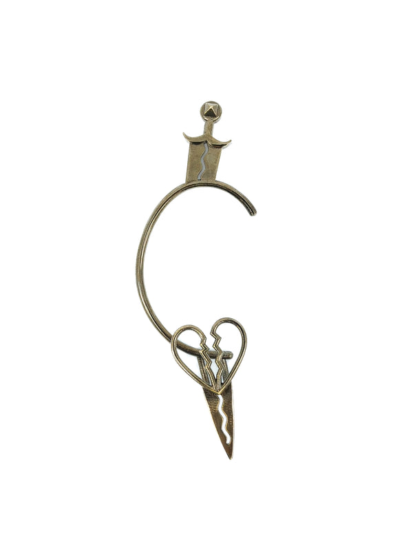 Valentino Heart And Dagger Ear Cuff Accessory arcadeshops.com