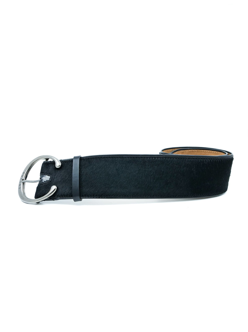 Celine Wide Pony Hair Belt Accessory arcadeshops.com