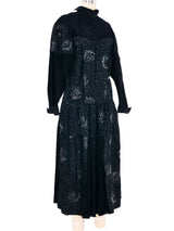 Embossed Suede Patchwork Dress Dress arcadeshops.com
