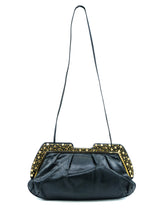 Judith Leiber Studded Convertible Snakeskin Clutch Accessory arcadeshops.com