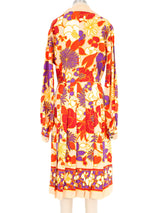 1970s Floral Shirt Dress Dress arcadeshops.com
