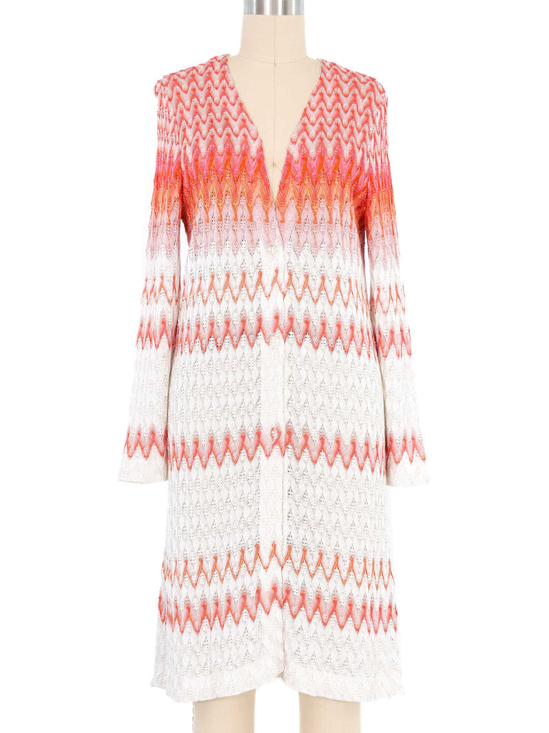 Missoni Chevron Knit Cardigan Jacket arcadeshops.com