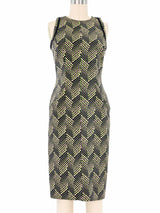 Gianni Versace Dot Print Midi Dress Dress arcadeshops.com