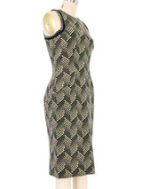 Gianni Versace Dot Print Midi Dress Dress arcadeshops.com