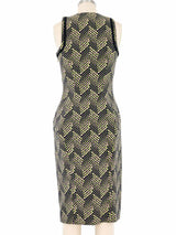 Gianni Versace Dot Print Midi Dress Dress arcadeshops.com