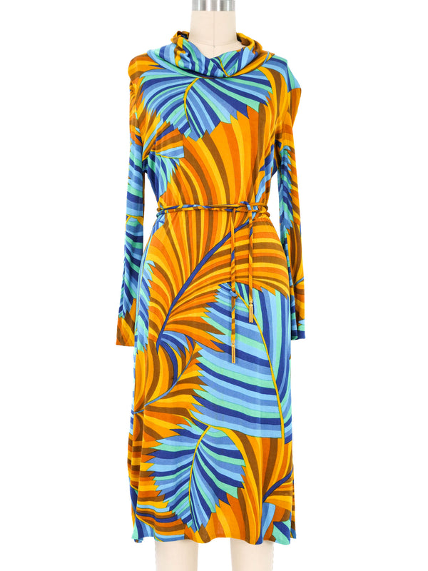 1960s Leonard Geometric Silk Jersey Dress Dress arcadeshops.com