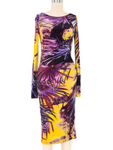 Jean Paul Gaultier Mesh Palm Print Dress Dress arcadeshops.com