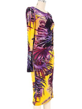 Jean Paul Gaultier Mesh Palm Print Dress Dress arcadeshops.com