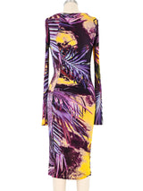 Jean Paul Gaultier Mesh Palm Print Dress Dress arcadeshops.com